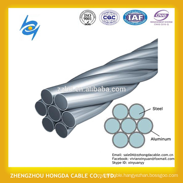 Messenger alumoweld cable - aluminum clad steel wire strand Overhead Ground Wire